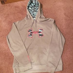 Womens Under Armour gray hoodie size Large